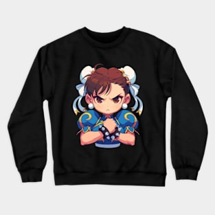 Street Fighter Chun Li Art Crewneck Sweatshirt